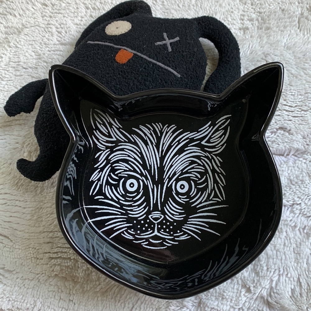 🐈‍⬛ Patch NYC x Crate and Barrel Slightly Scary Kitty Bowl like new